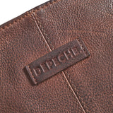 DEPECHE Skind shopper med det fineste håndflet Shopper 263 Choco brown