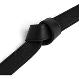 DEPECHE Skindbælte med fletspænde Belts 154 Black/Brass