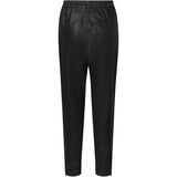 Depeche leather wear Skindbukser med elastik i taljen Pants 099 Black (Nero)