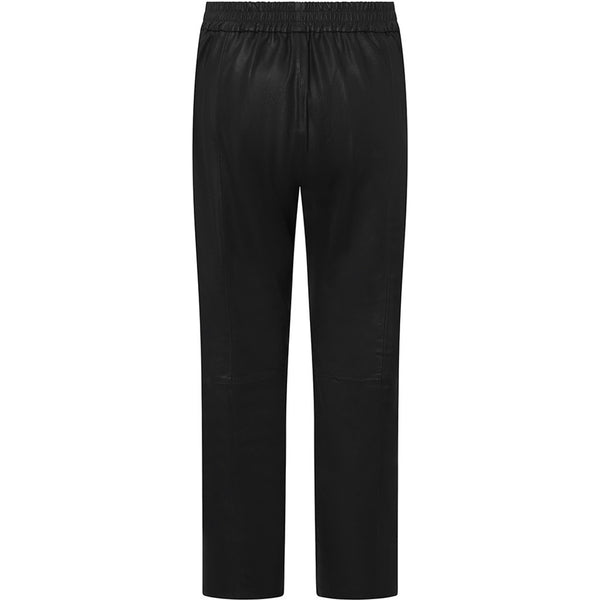 Depeche leather wear Skindbukser med smuk detalje (HW) Pants 099 Black (Nero)