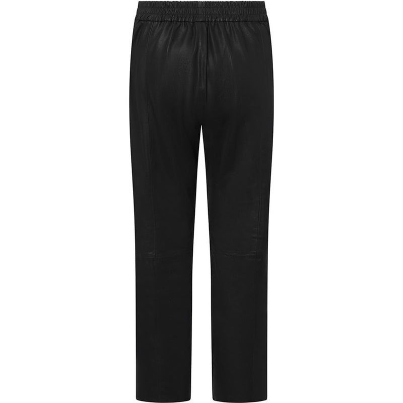 Depeche leather wear Skindbukser med smuk detalje (HW) Pants 099 Black (Nero)