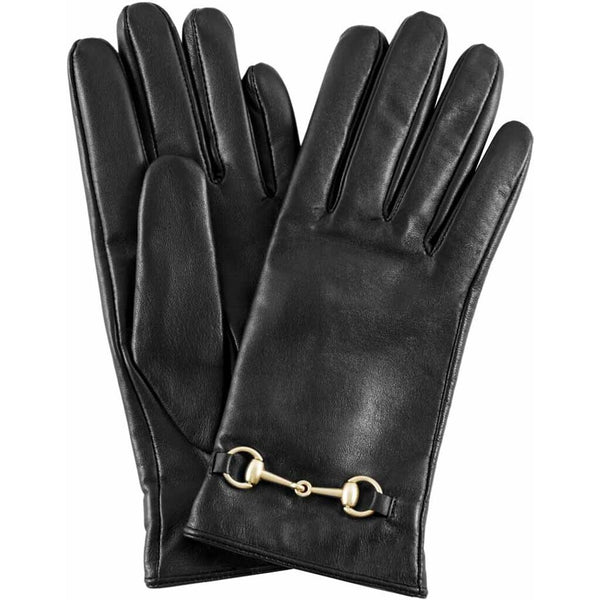 DEPECHE Skindhandsker med en feminin kæde Gloves 190 Black / Gold