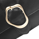 DEPECHE Skuldertaske / håndtaske med guldfarvet spænde Shoulderbag / Handbag 099 Black (Nero)