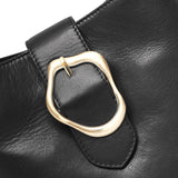 DEPECHE Skuldertaske/ håndtaske med guldfarvet spænde Shoulderbag / Handbag 099 Black (Nero)