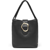 DEPECHE Skuldertaske/ håndtaske med guldfarvet spænde Shoulderbag / Handbag 099 Black (Nero)