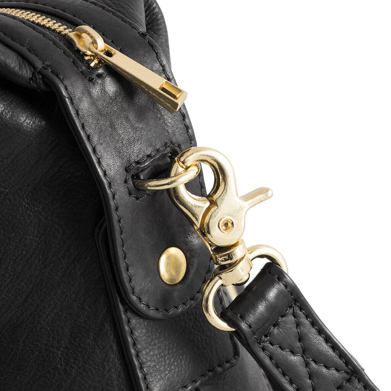 DEPECHE Skuldertaske i høj læderkvalitet Shoulderbag / Handbag 099 Black (Nero)