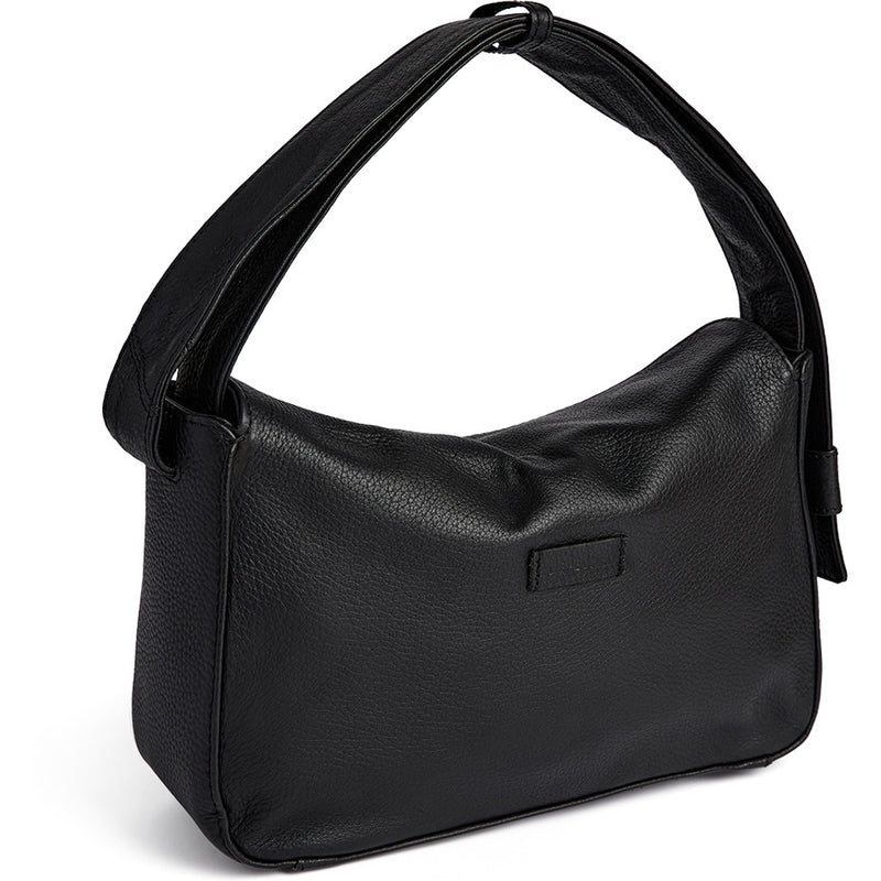 DEPECHE Skuldertaske med leopard foer Shoulderbag / Handbag 099 Black (Nero)