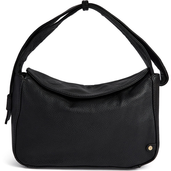 DEPECHE Skuldertaske med leopard foer Shoulderbag / Handbag 099 Black (Nero)