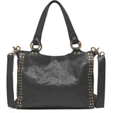 DEPECHE Skuldertaske med smukke gyldne nitter Shoulderbag / Handbag 099 Black (Nero)