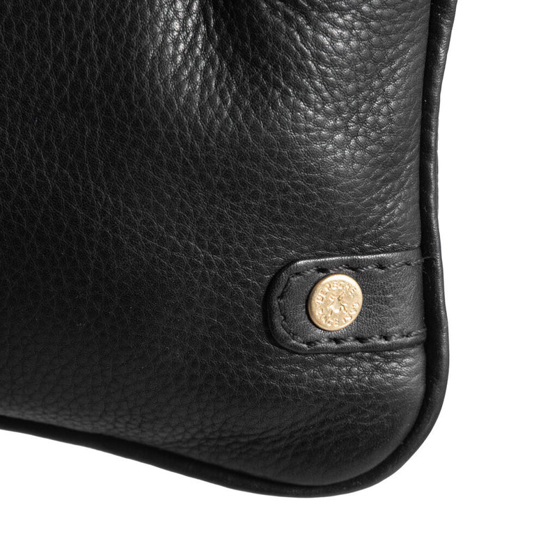 DEPECHE Small bag/ Clutch i skind dekoreret med metalkæde Small bag / Clutch 099 Black (Nero)