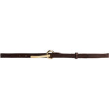 DEPECHE Smalt Bælte Belt 161 Dark brown