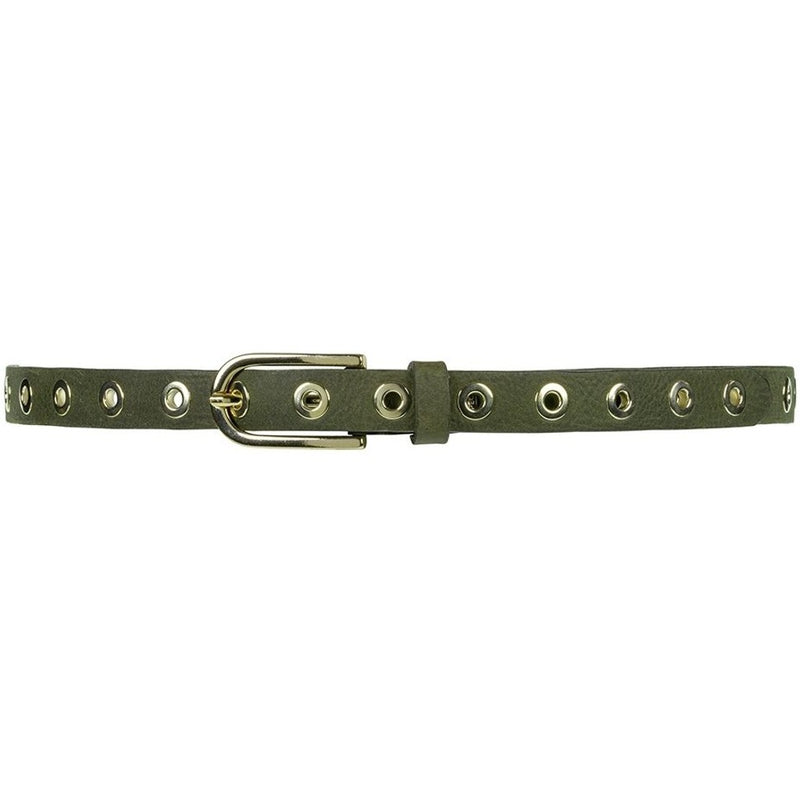 DEPECHE Smalt bælte med cool detaljer Belts 049 Army Green