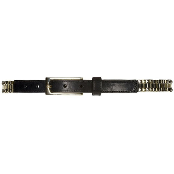 DEPECHE Smalt bælte med metal detaljer Belts 099 Black (Nero)