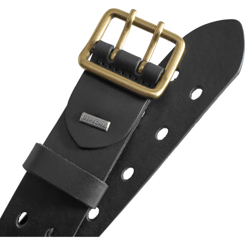 DEPECHE Smalt talje bælte i blød skindkvalitet Belts 099 Black (Nero)