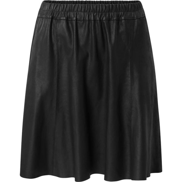 Depeche leather wear Smart Elena over-knee lædernederdel Skirts 099 Black (Nero)