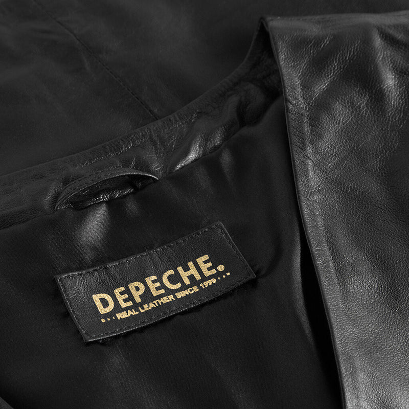 Depeche leather wear Smart Kate vest i lækker kvalitet Vest 099 Black (Nero)