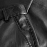 Depeche leather wear Smuk Camma læder chino buks Pants 099 Black (Nero)