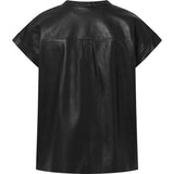 Depeche leather wear Smuk Mary skindtop Tops 099 Black (Nero)