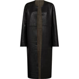 Depeche leather wear Smuk Zita 2 i 1 skindjakke Jacket 331 Khaki/ Black Combi