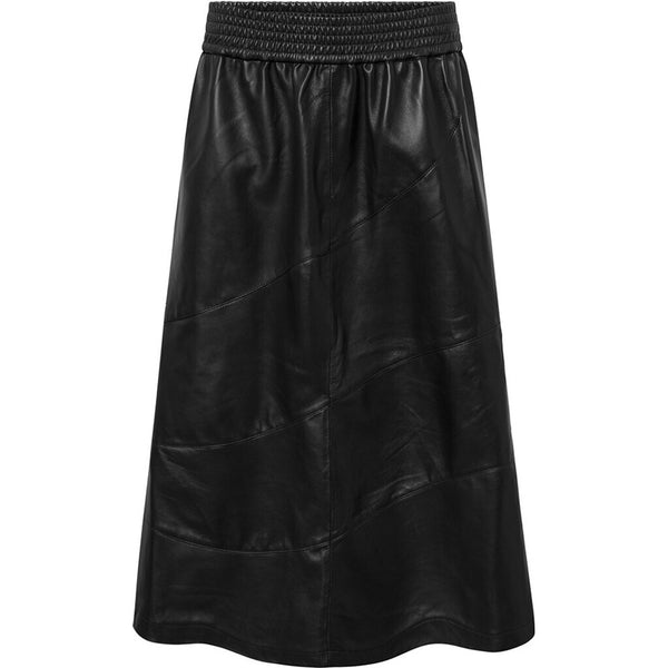 Depeche leather wear Smuk a-shape Riga lædernederdel Skirts 099 Black (Nero)