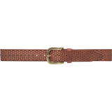 DEPECHE Smuk bælte med nitter Belts 040 Dark cognac