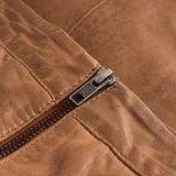 Depeche leather wear Smuk og enkel Dicte lædernederdel Skirts 005 Vintage cognac