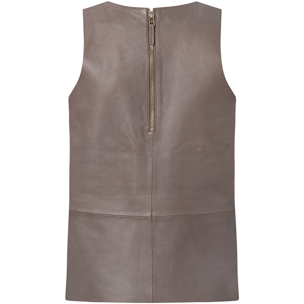 Depeche leather wear Smuk og tidsløs Shade top Tops 168 Latte