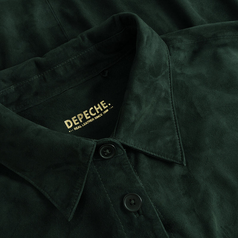 Depeche leather wear Smuk ruskinds Katie skjorte i en blød kvalitet Shirts 102 Bottle Green