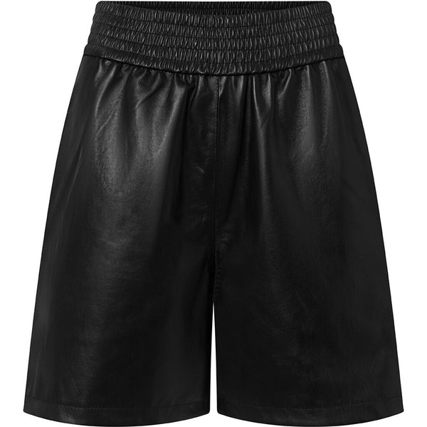 Depeche leather wear Smukke Free skind shorts med elastik Shorts 099 Black (Nero)