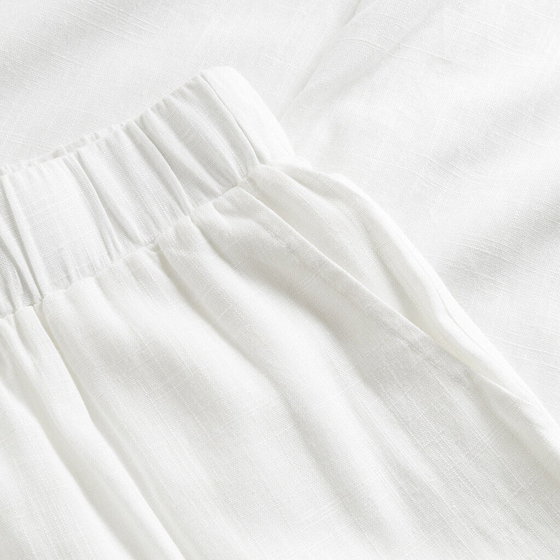 Depeche Clothing Smukke Tara bukser i lækker hør kvalitet (RW) Pants 001 White