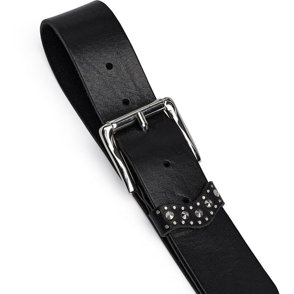 DEPECHE Smukt bælte Belts 300 Black/Amr silver