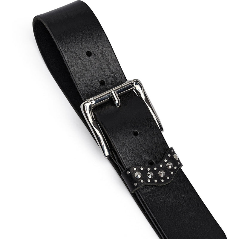 DEPECHE Smukt bælte Belts 300 Black/Amr silver