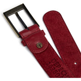 DEPECHE Smukt læderbælte Belt 043 Red