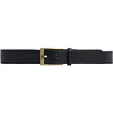 DEPECHE Smukt læderbælte Belt 154 Black/Brass