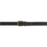 DEPECHE Smukt læderbælte med fine detaljer Belt 154 Black/Brass