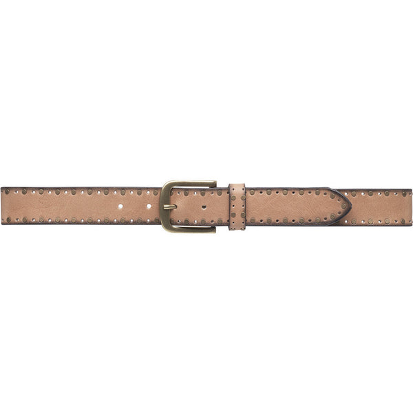 DEPECHE Smukt læderbælte med fine detaljer Belts 197 Desert Sand