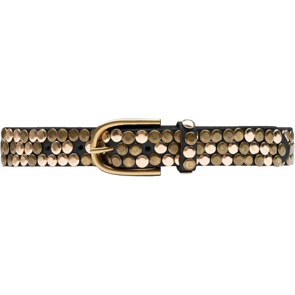 DEPECHE Smukt og cool læderbælte Belts 154 Black/Brass