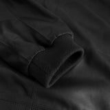 Depeche leather wear Sporty Kendra langærmet skindtop Tops 099 Black (Nero)