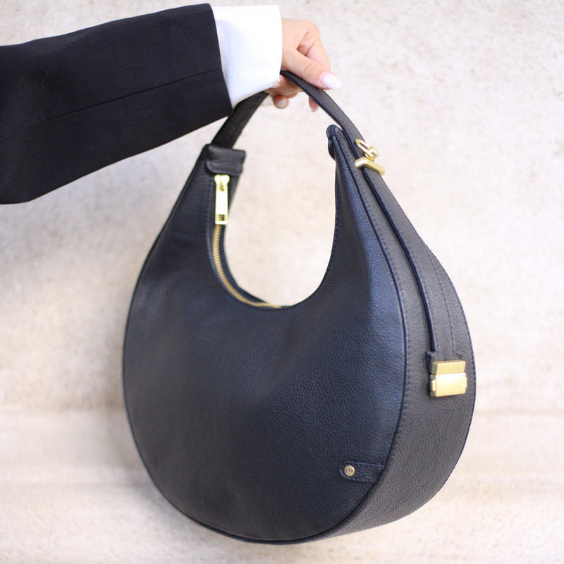 DEPECHE Stilfuld håndtaske Cross over 099 Black (Nero)