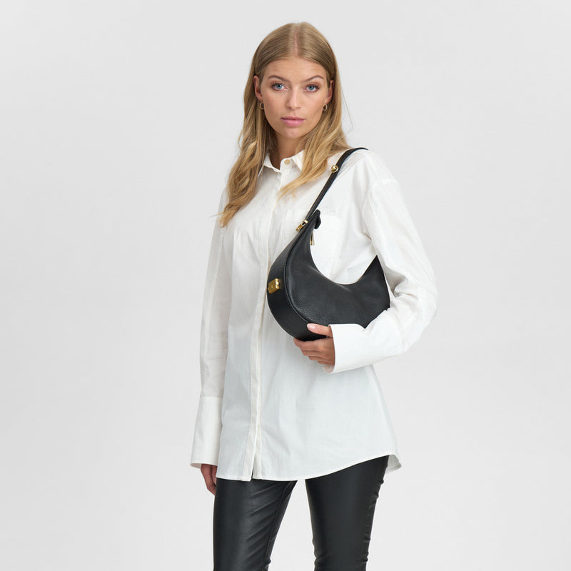 DEPECHE Stilfuld håndtaske Cross over 099 Black (Nero)