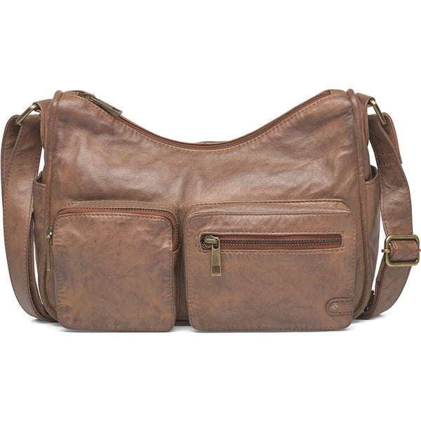 DEPECHE Stilfuld skuldertaske i blød skindkvalitet Shoulderbag / Handbag 173 Chestnut