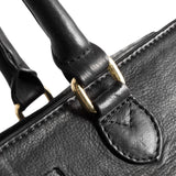 DEPECHE Stor taske i blød og lækker skindkvalitet Shoulderbag / Handbag 099 Black (Nero)