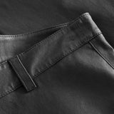 Depeche leather wear Strækbar flare skindbuks i blød kvalitet Pants 129 Dark grey