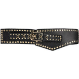 DEPECHE Studded waist belt Belts 190 Black/Gold