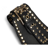 DEPECHE Studded waist belt Belts 190 Black/Gold