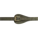 DEPECHE Taljebælte i ruskind Belt 049 Army Green