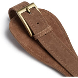 DEPECHE Taljebælte i ruskind Belt 327 Dark Camel