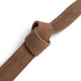 DEPECHE Taljebælte i ruskind Belt 327 Dark Camel