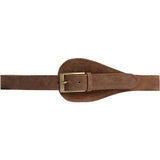 DEPECHE Taljebælte i ruskind Belt 327 Dark Camel