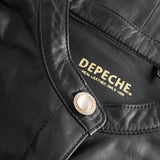Depeche leather wear Tamie LS regular fitting skindskjorte Shirts 099 Black (Nero)